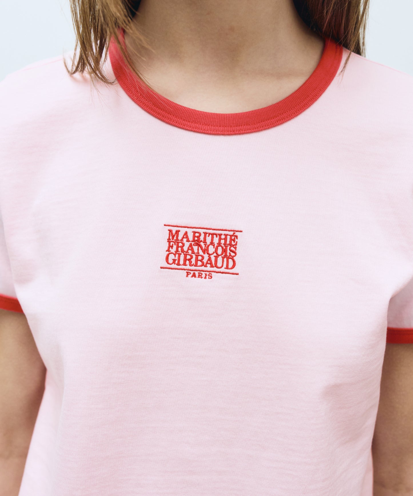 W CLASSIC LOGO RINGER TEE