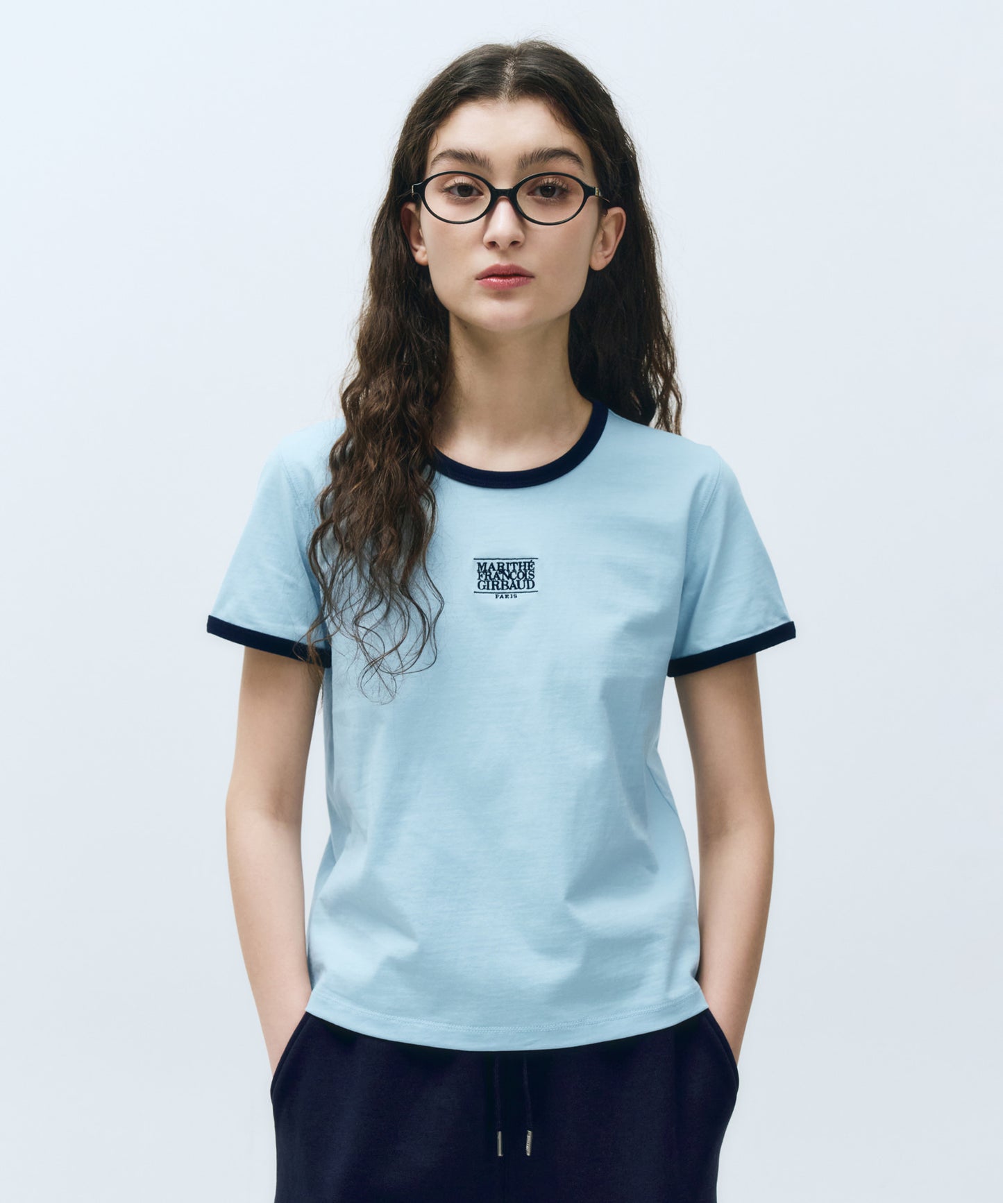 W CLASSIC LOGO RINGER TEE