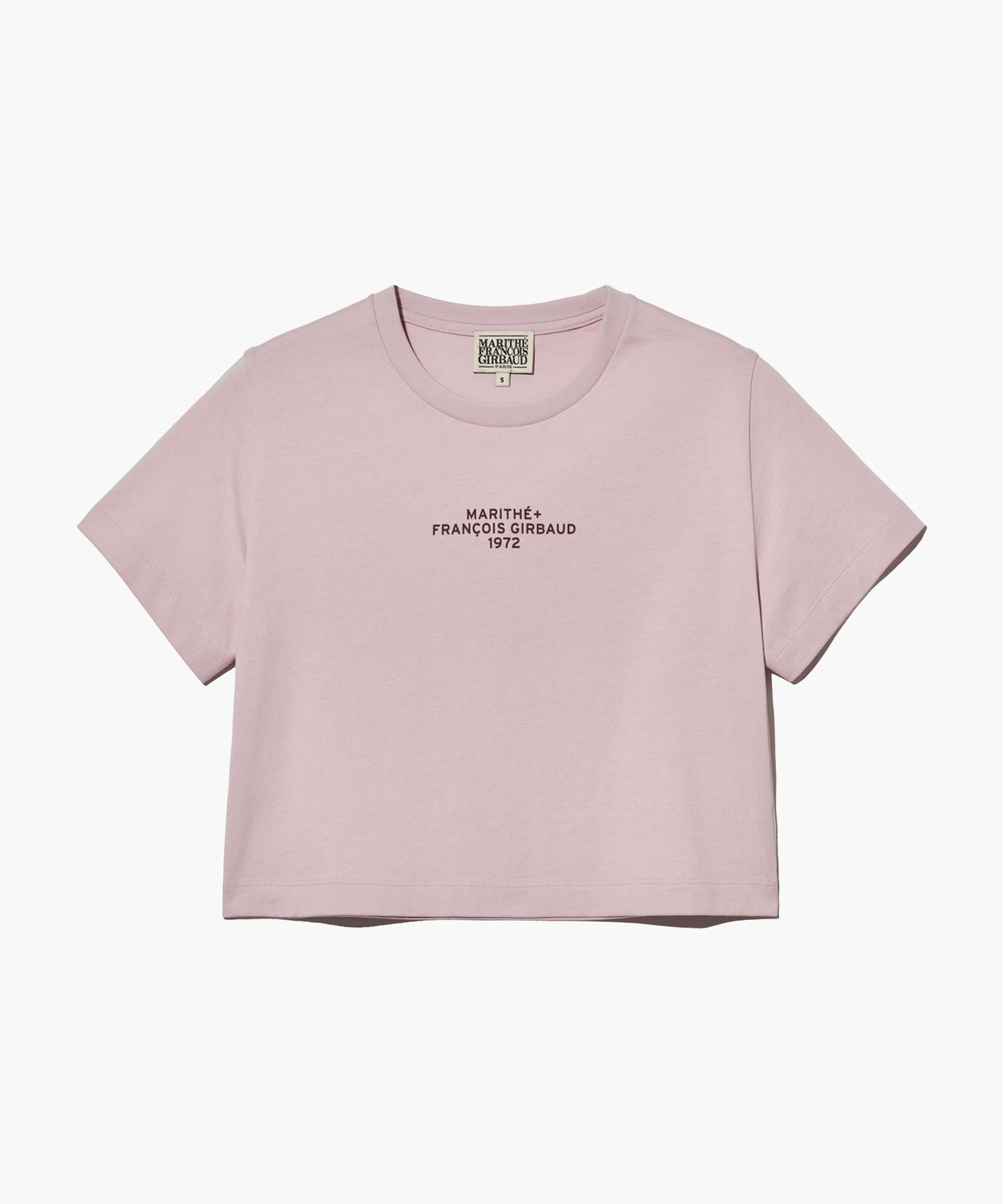 W LETTERING CROP TEE