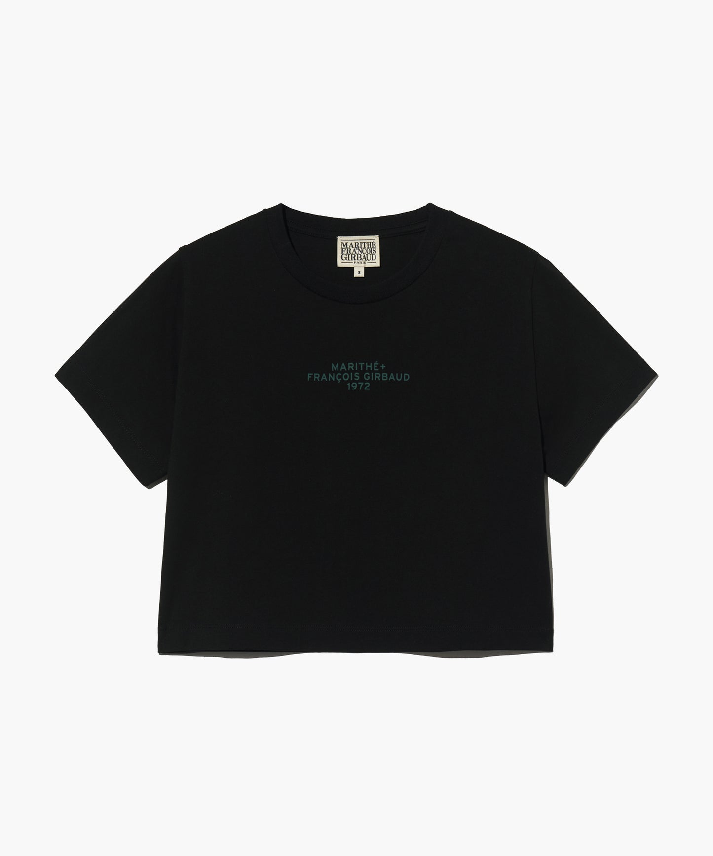 W LETTERING CROP TEE