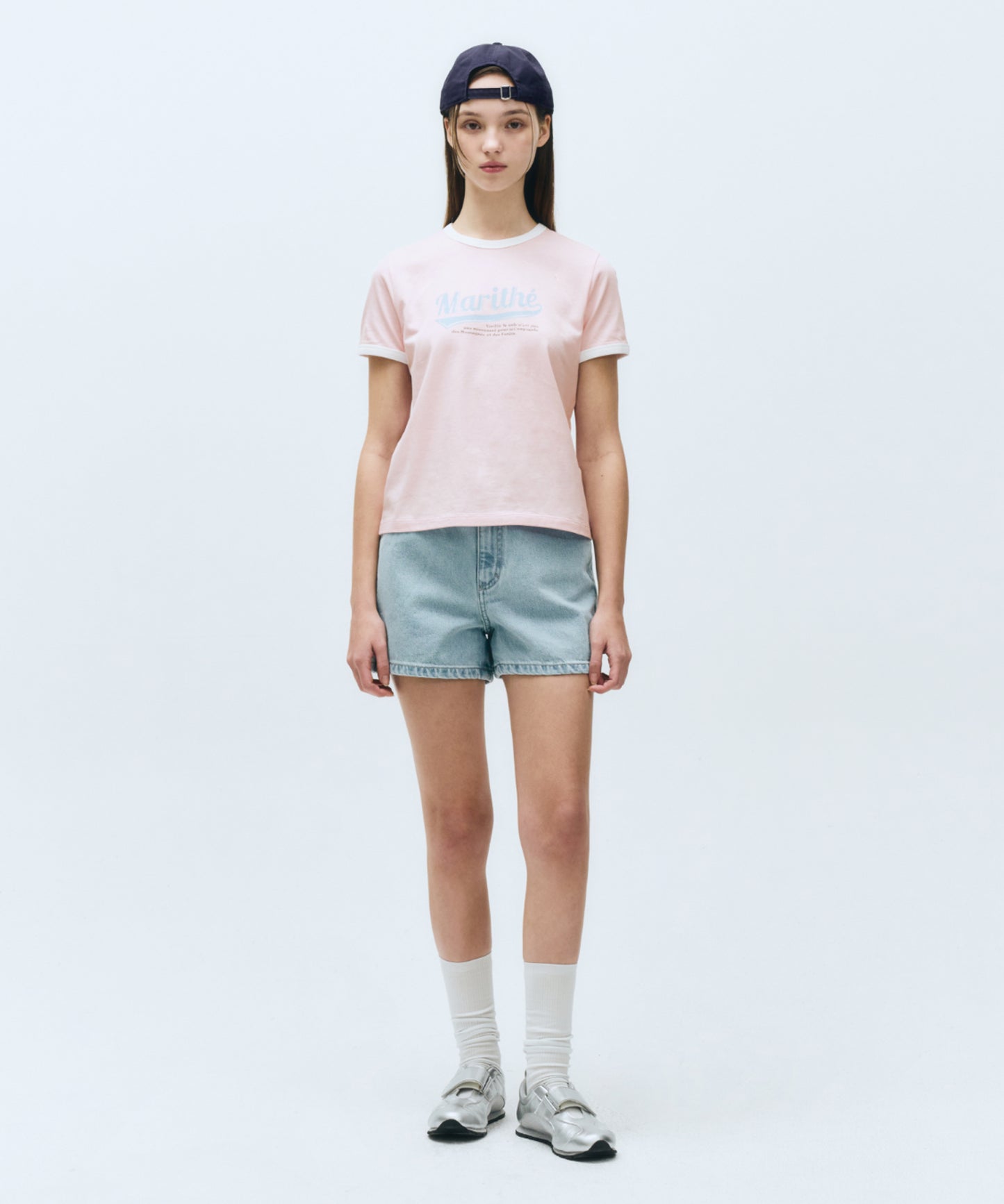 W VINTAGE BASEBALL RINGER TEE