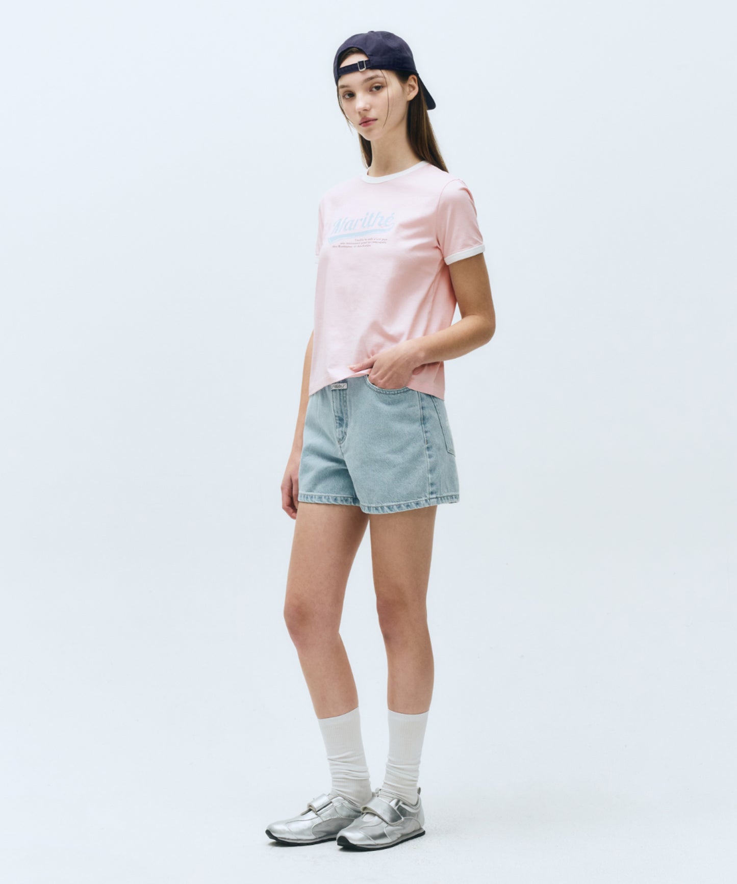 W VINTAGE BASEBALL RINGER TEE