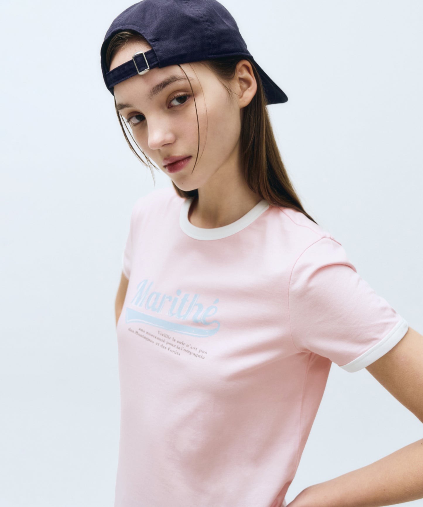 W VINTAGE BASEBALL RINGER TEE