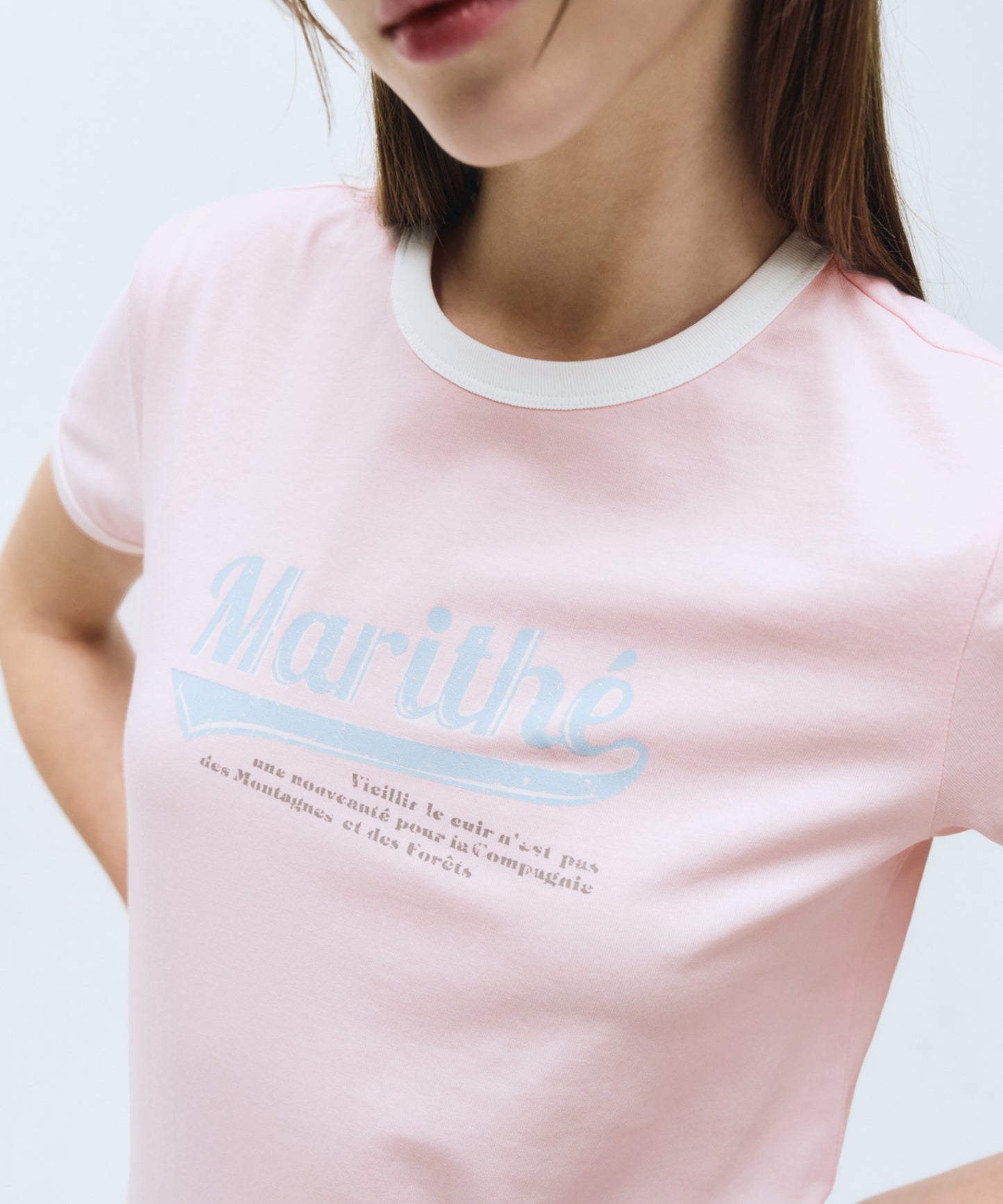 W VINTAGE BASEBALL RINGER TEE