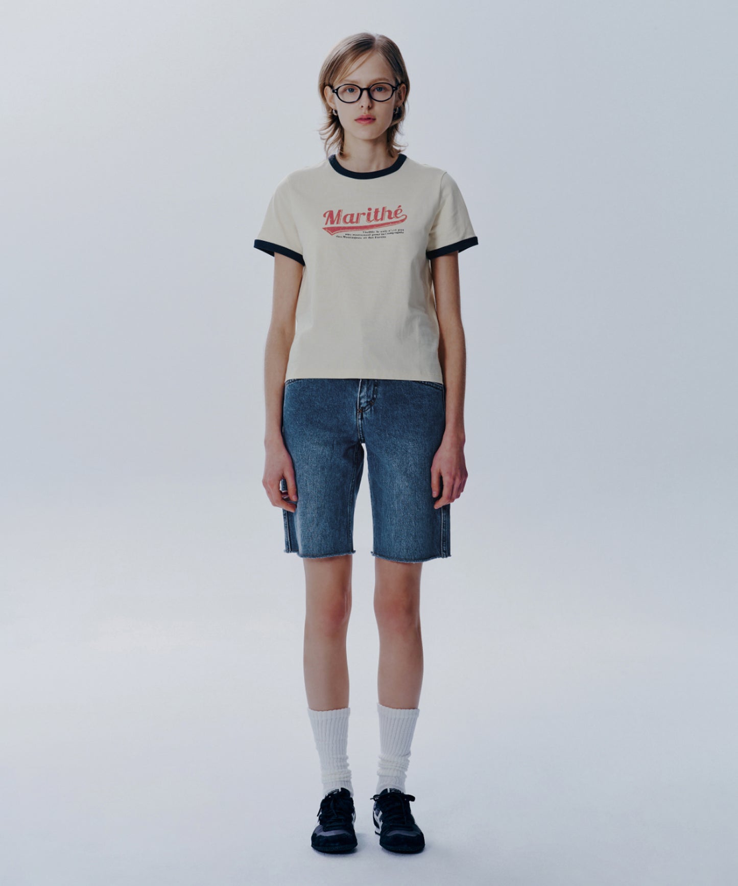 W VINTAGE BASEBALL RINGER TEE