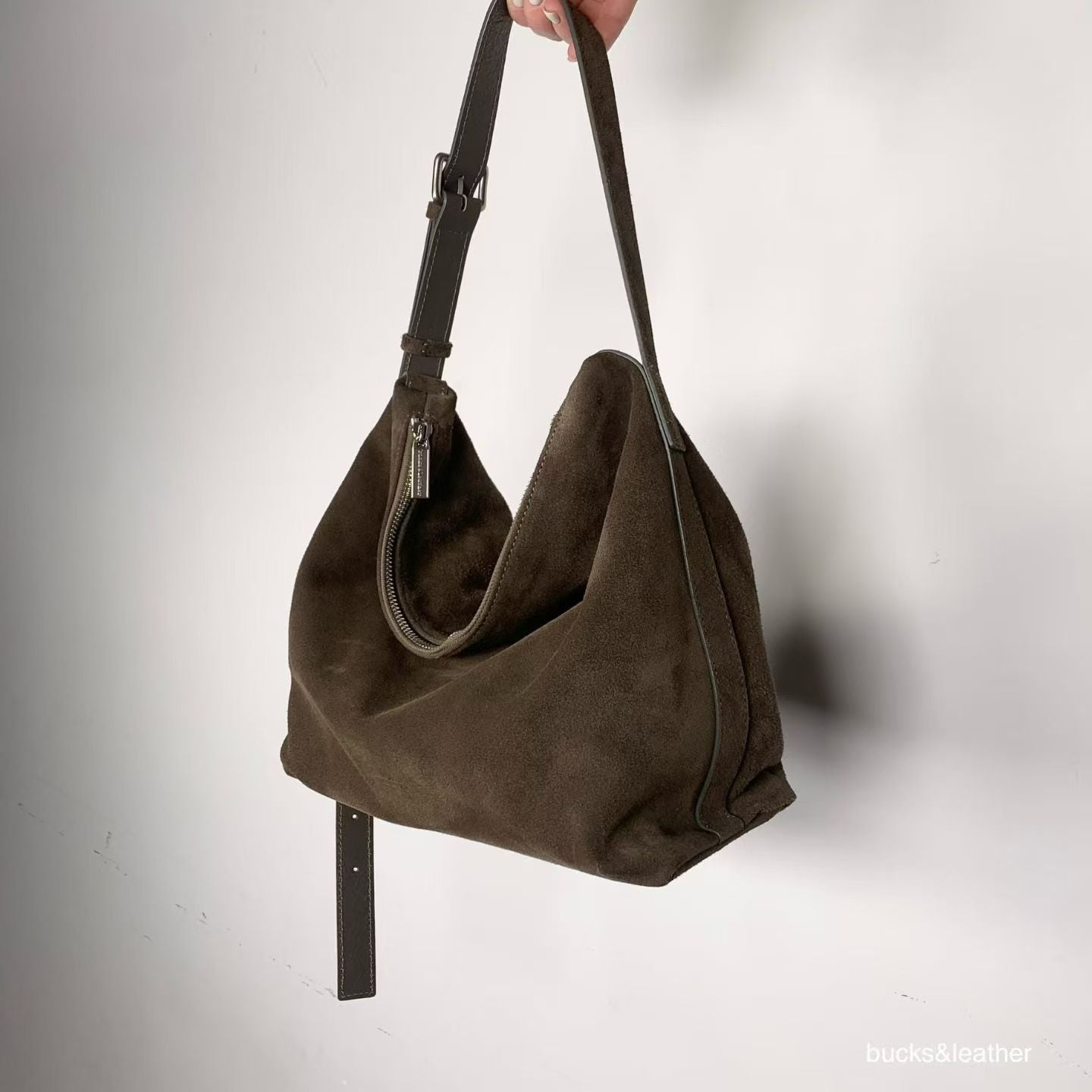 Real Leather Office Zipped Bag 小號