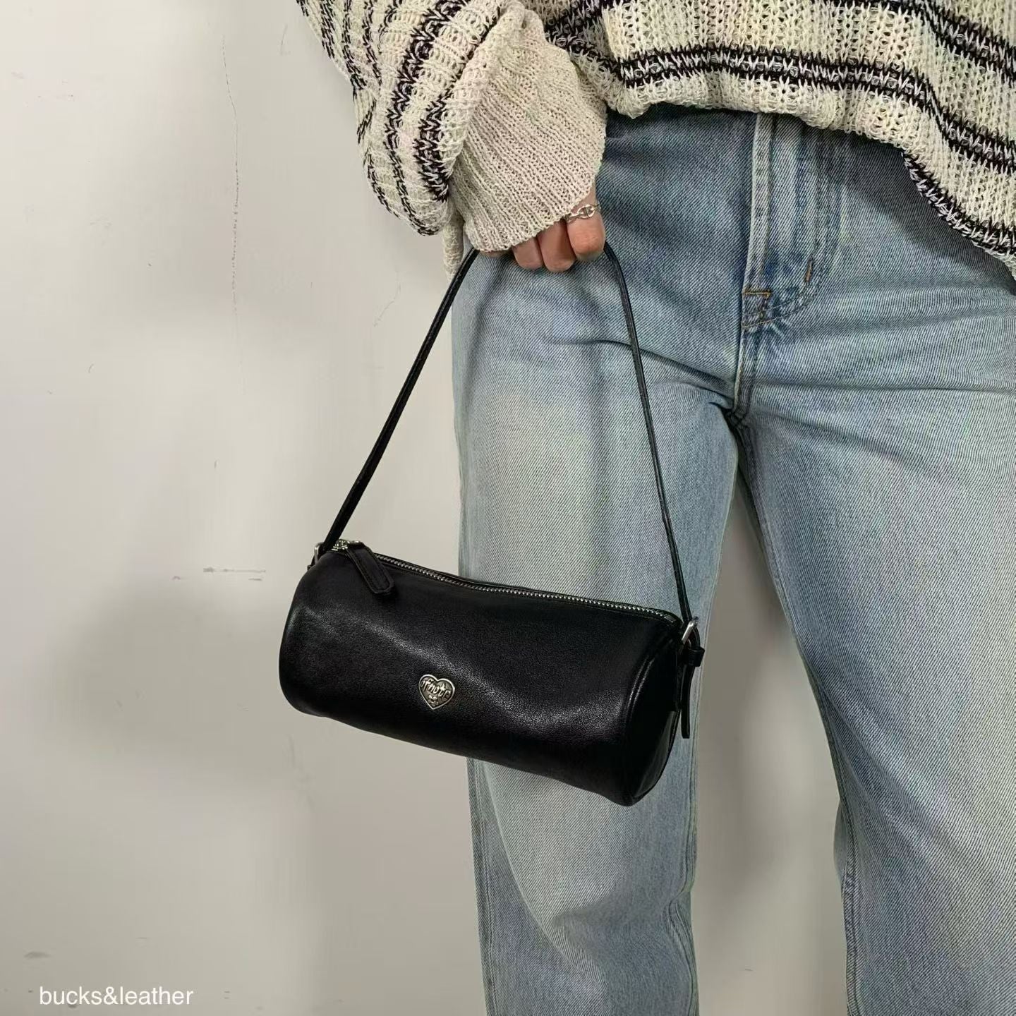 Small Bucket Bag with Logo