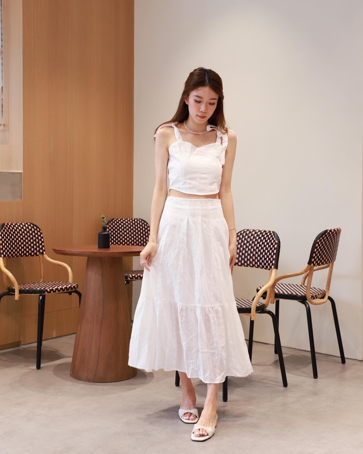 Bondi Lace Top & Skirt Set