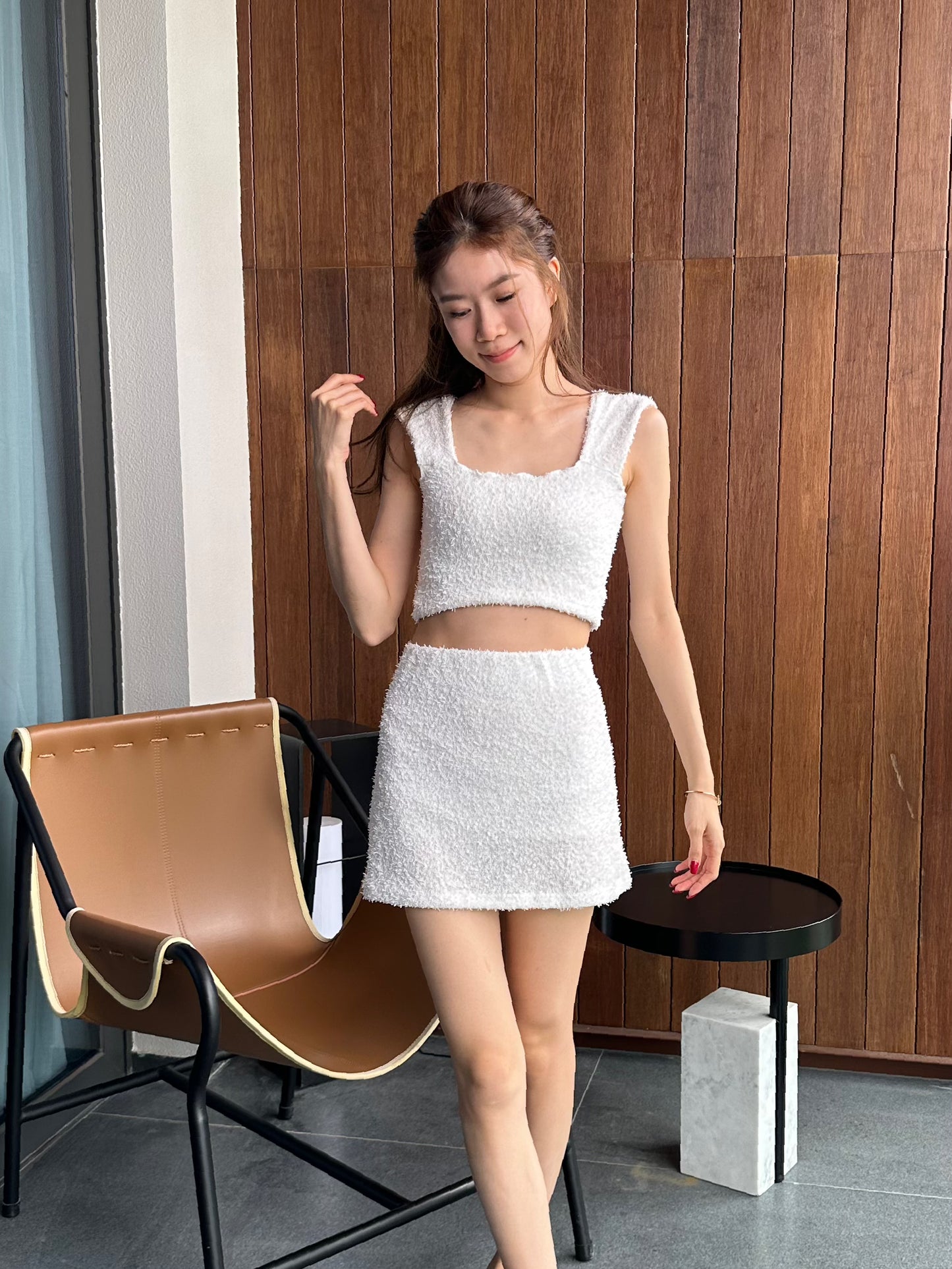 Towel Tank Top & Skirt Set