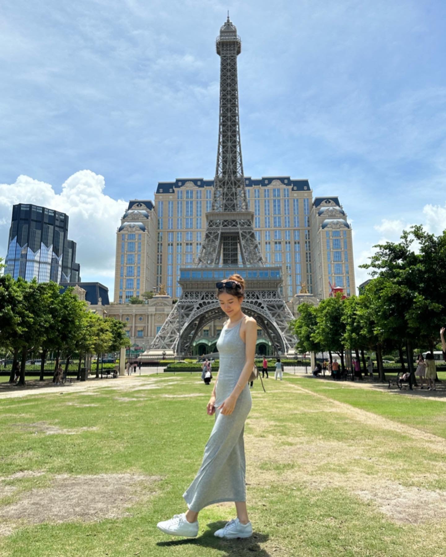 Cross Neck Maxi Dress with pads