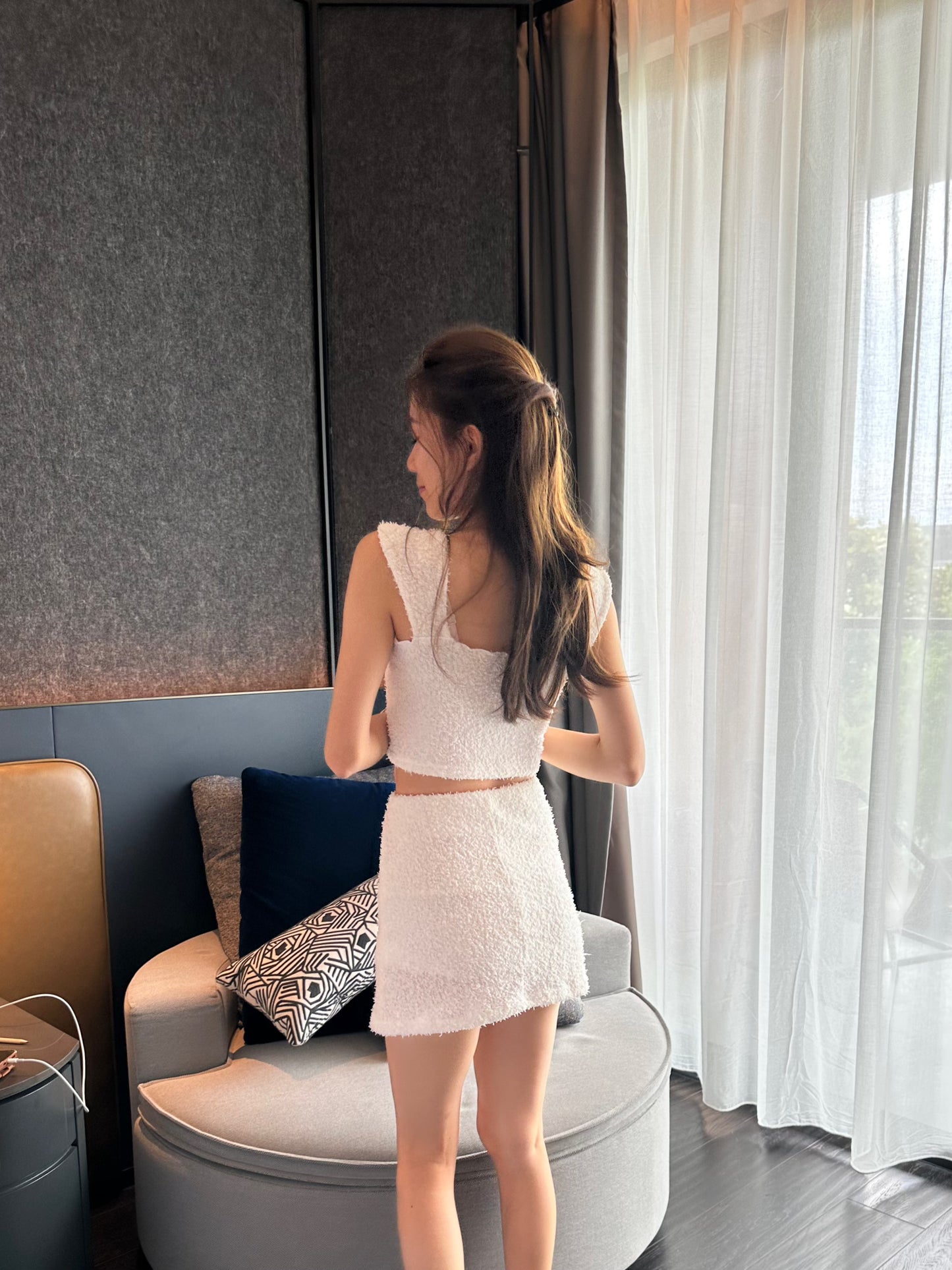 Towel Tank Top & Skirt Set
