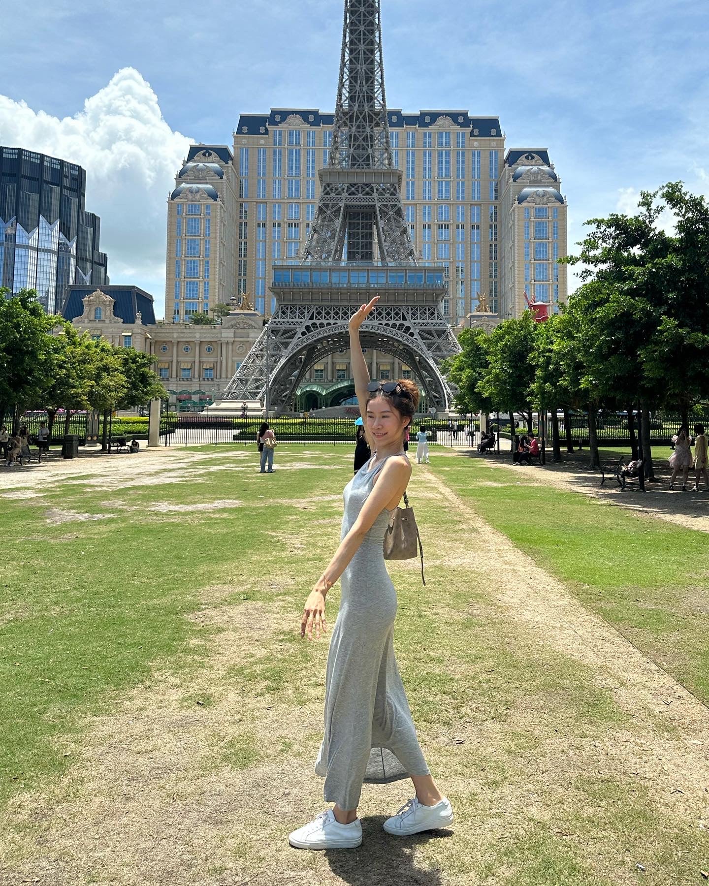 Cross Neck Maxi Dress with pads