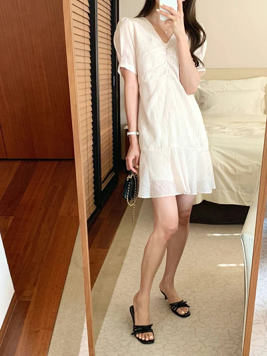 Shooting Star Tie Waist Mini Dress