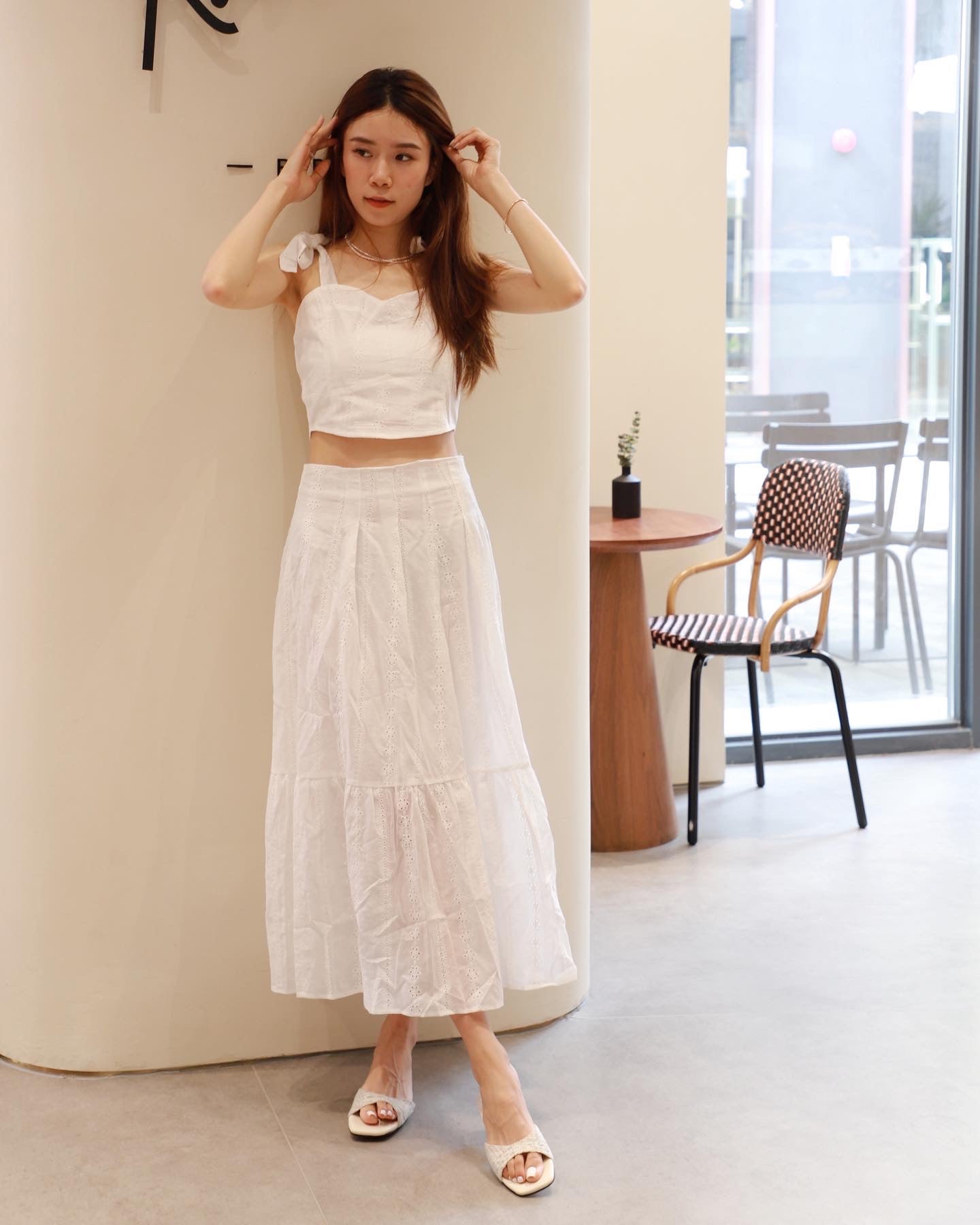Bondi Lace Top & Skirt Set
