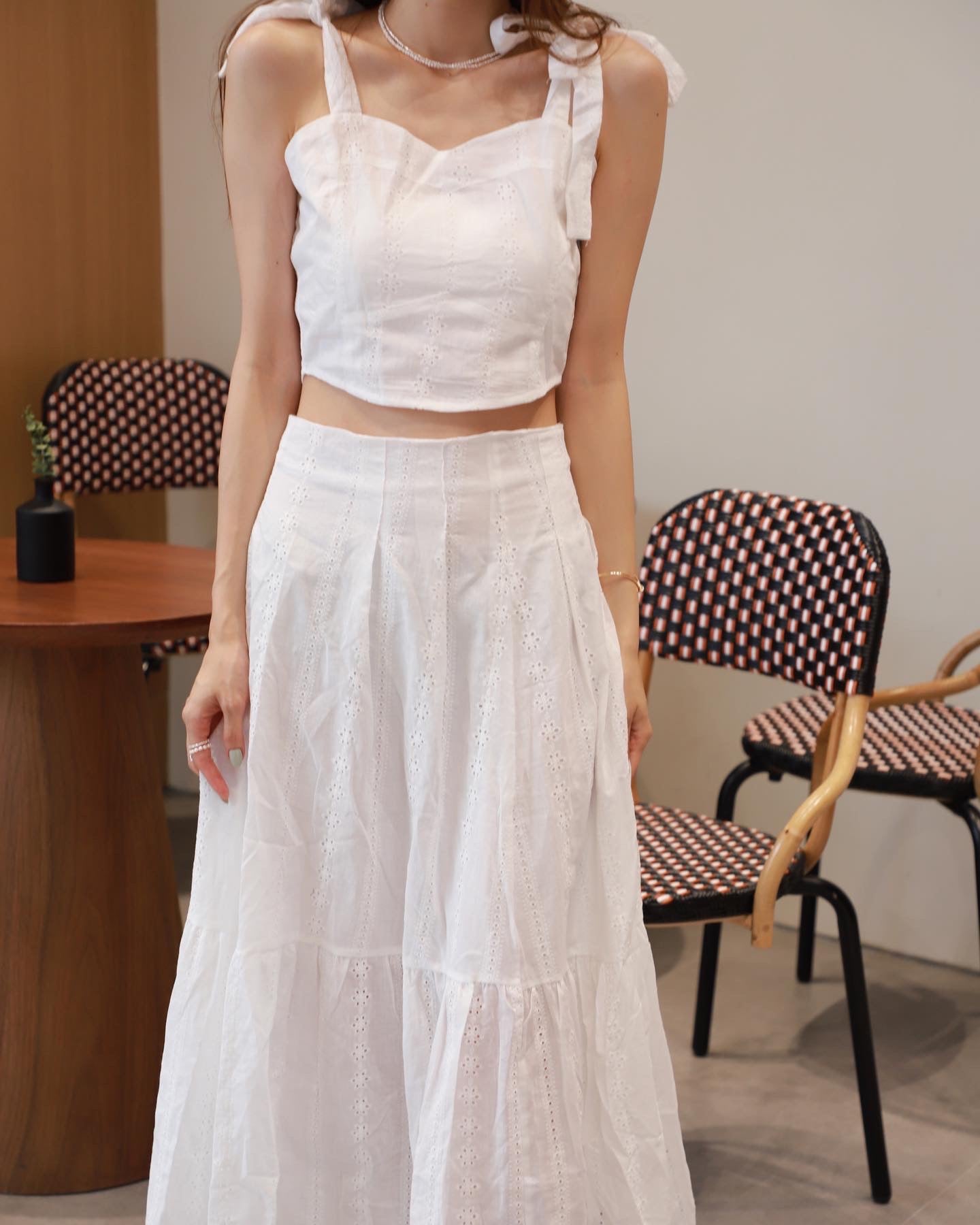 Bondi Lace Top & Skirt Set