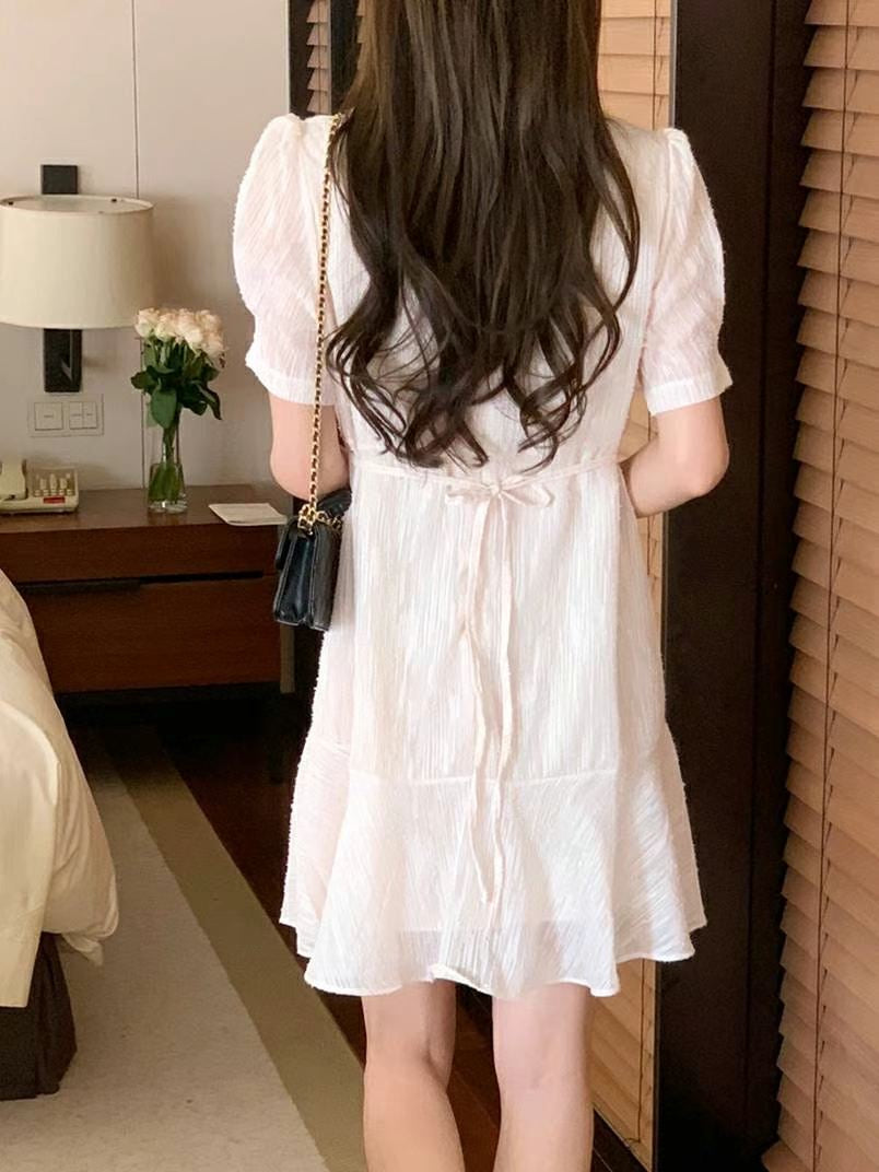 Shooting Star Tie Waist Mini Dress