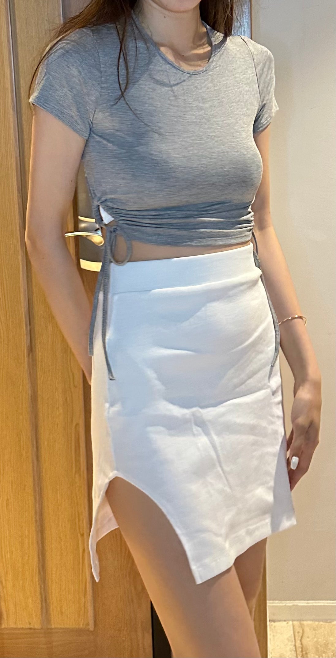 THAI Side Holes Cropped T Top
