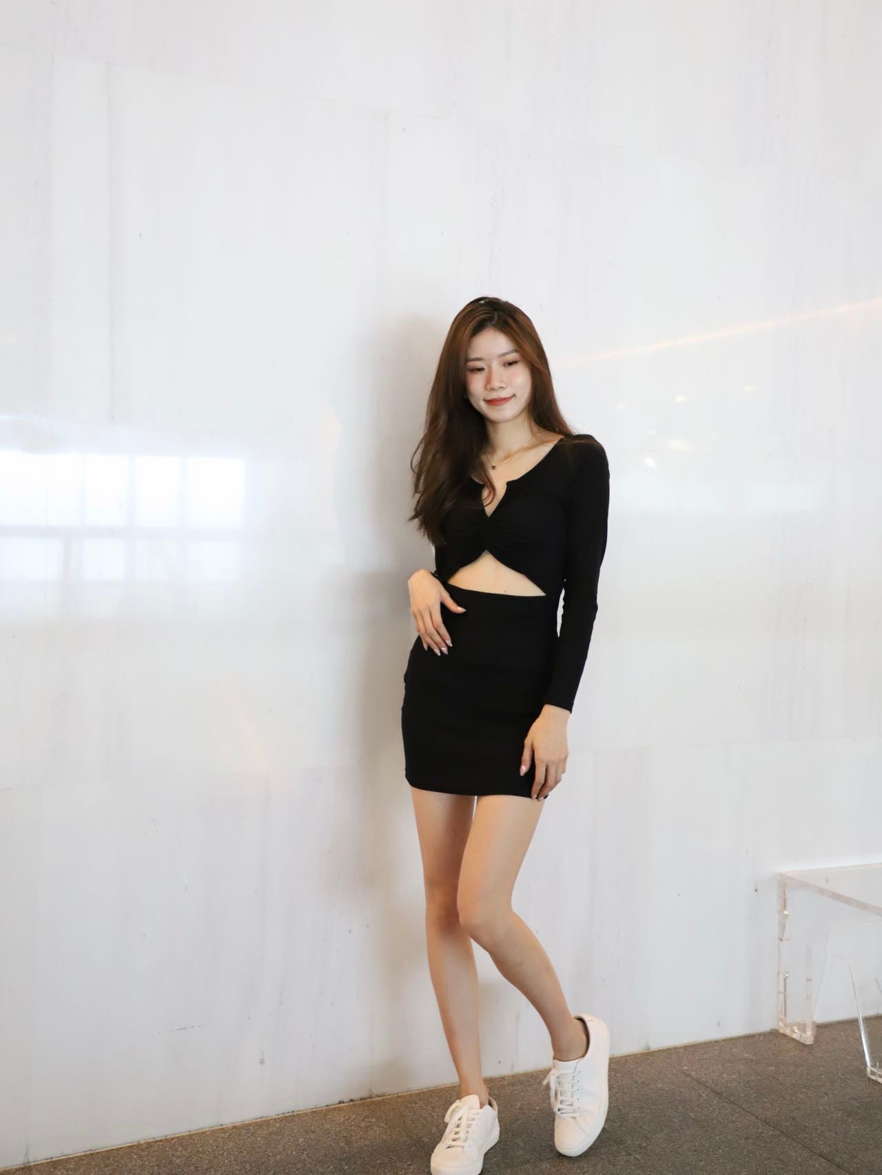 Chest Tied Mini Dress