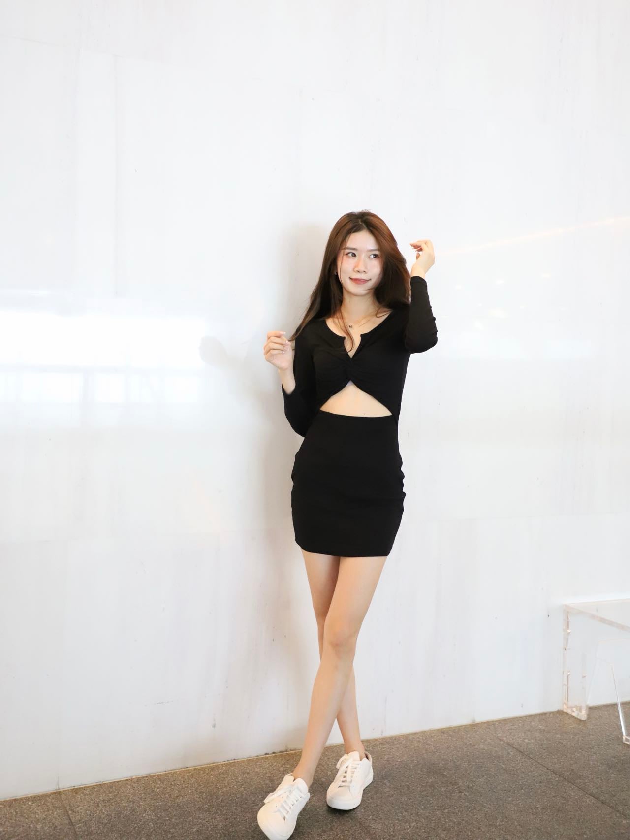 Chest Tied Mini Dress