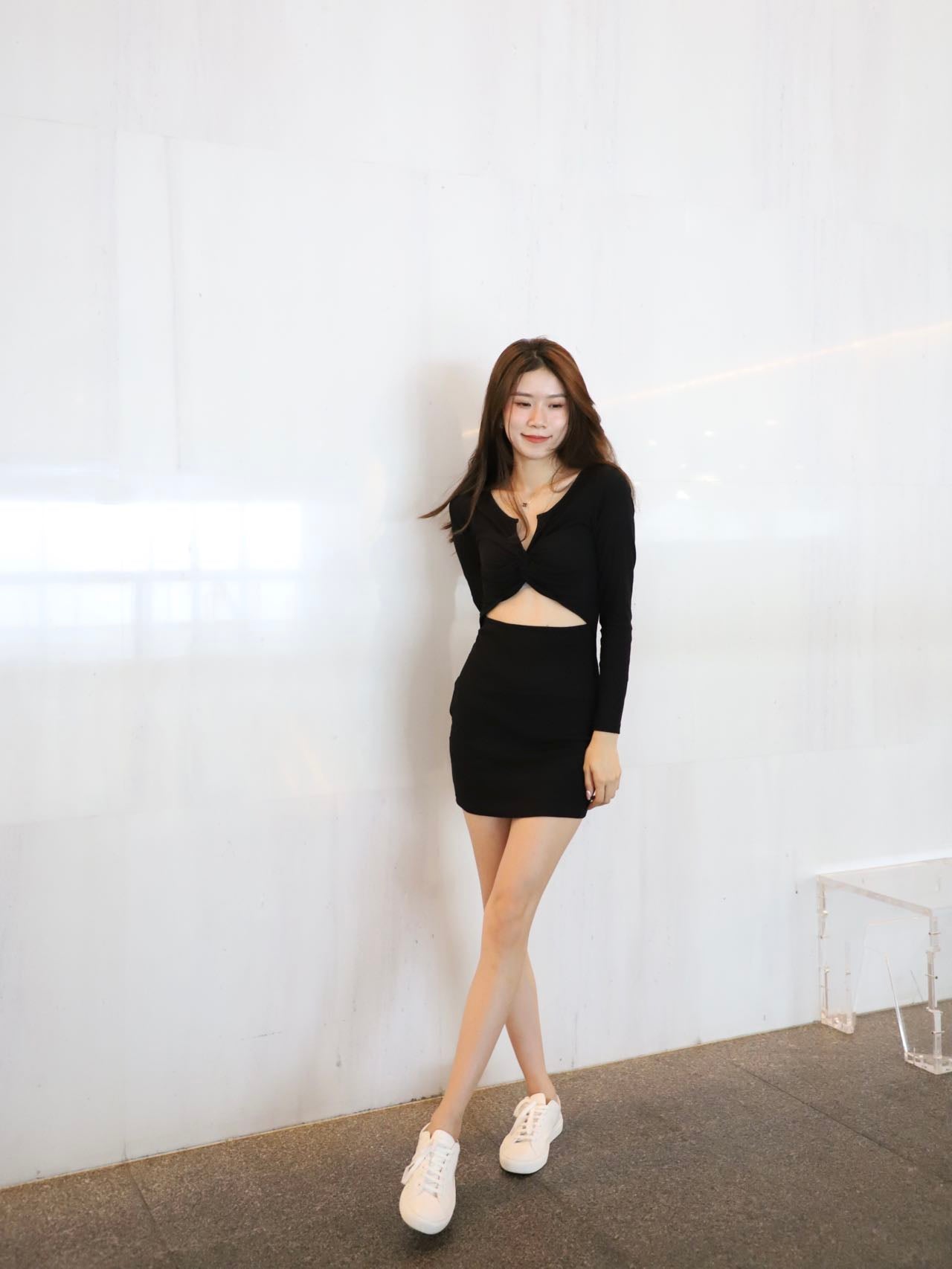 Chest Tied Mini Dress