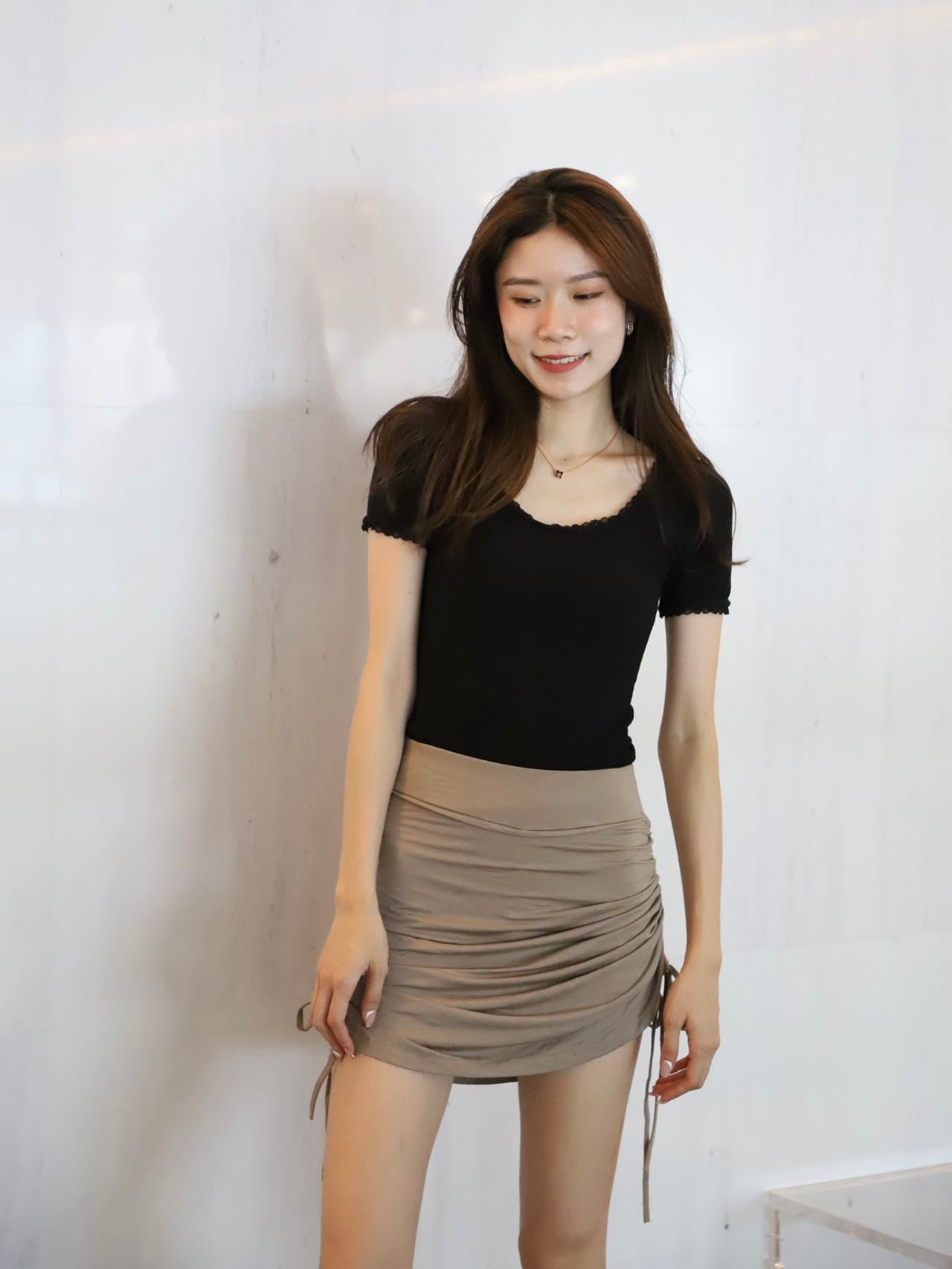 Tied Up on Both Side Skirt