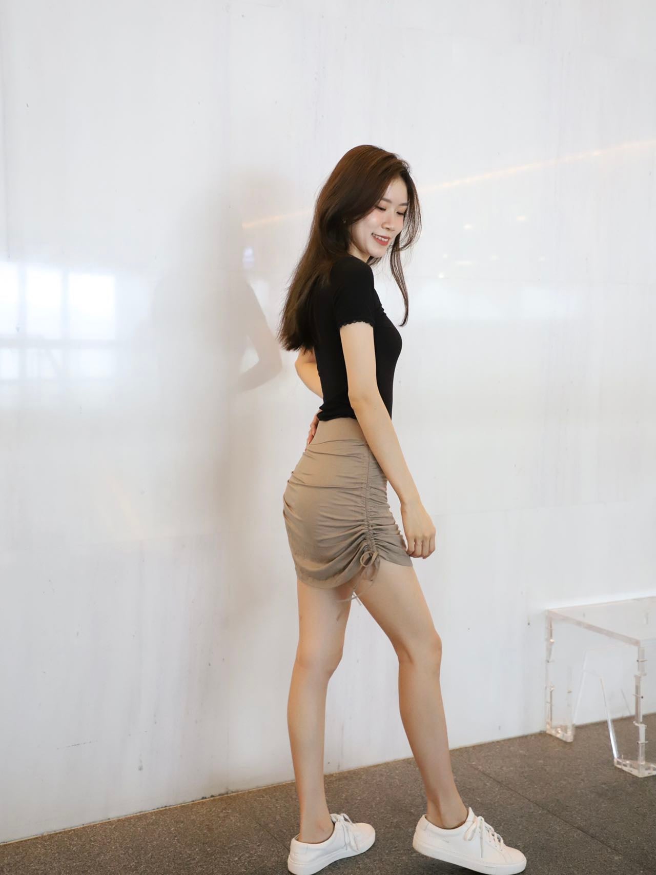 Tied Up on Both Side Skirt