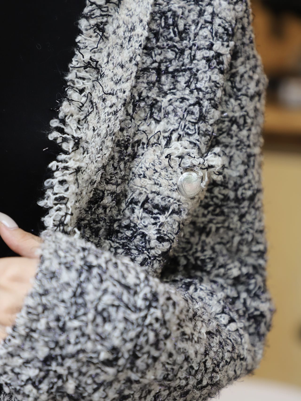 Tweed Oversized Cardigan