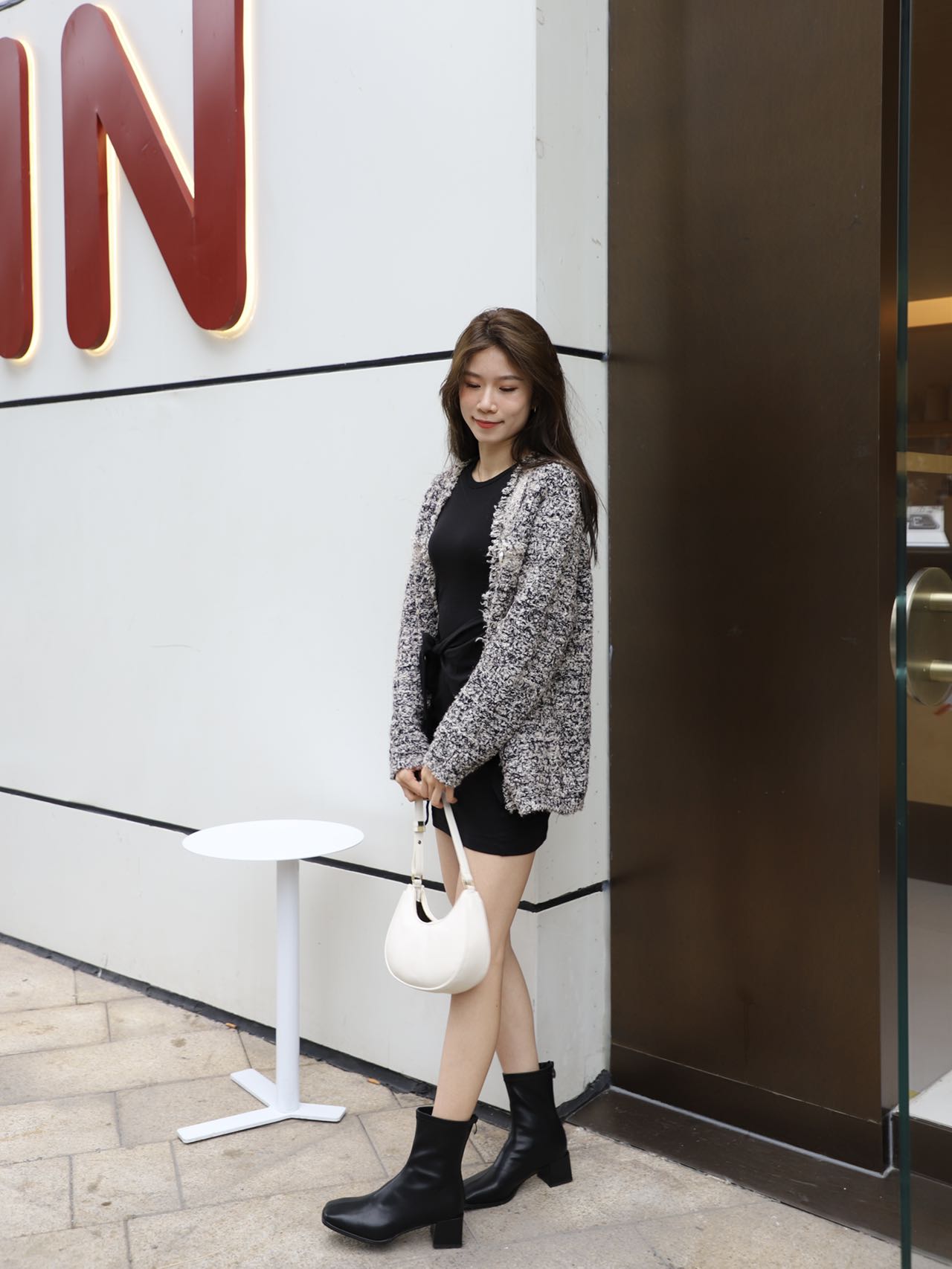 Tweed Oversized Cardigan