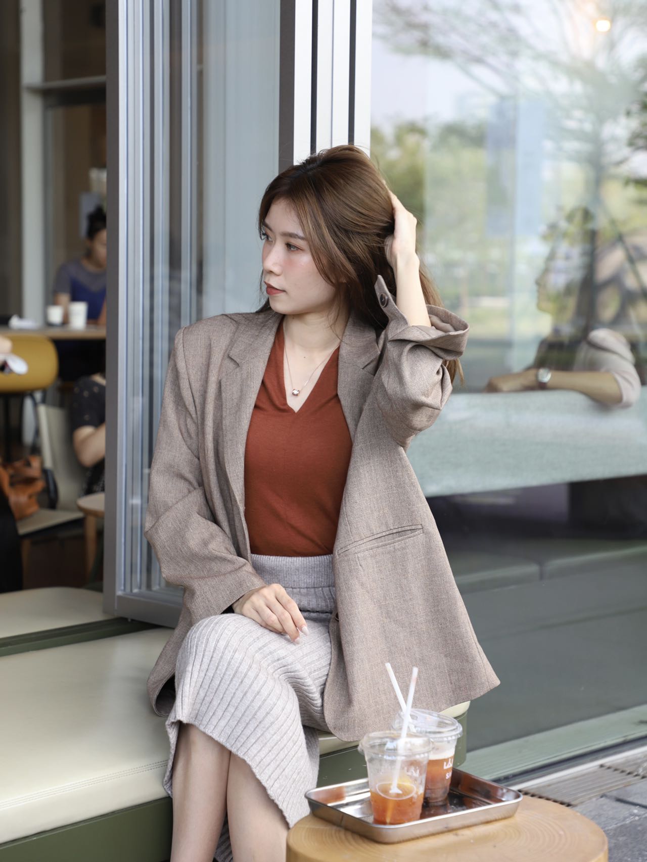 Knitted Tight Pencil Maxi Skirt