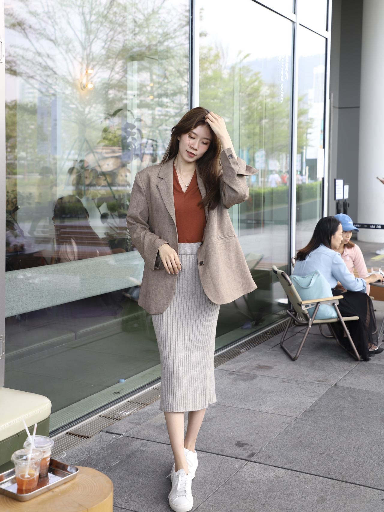 Knitted Tight Pencil Maxi Skirt – ashchicofficial