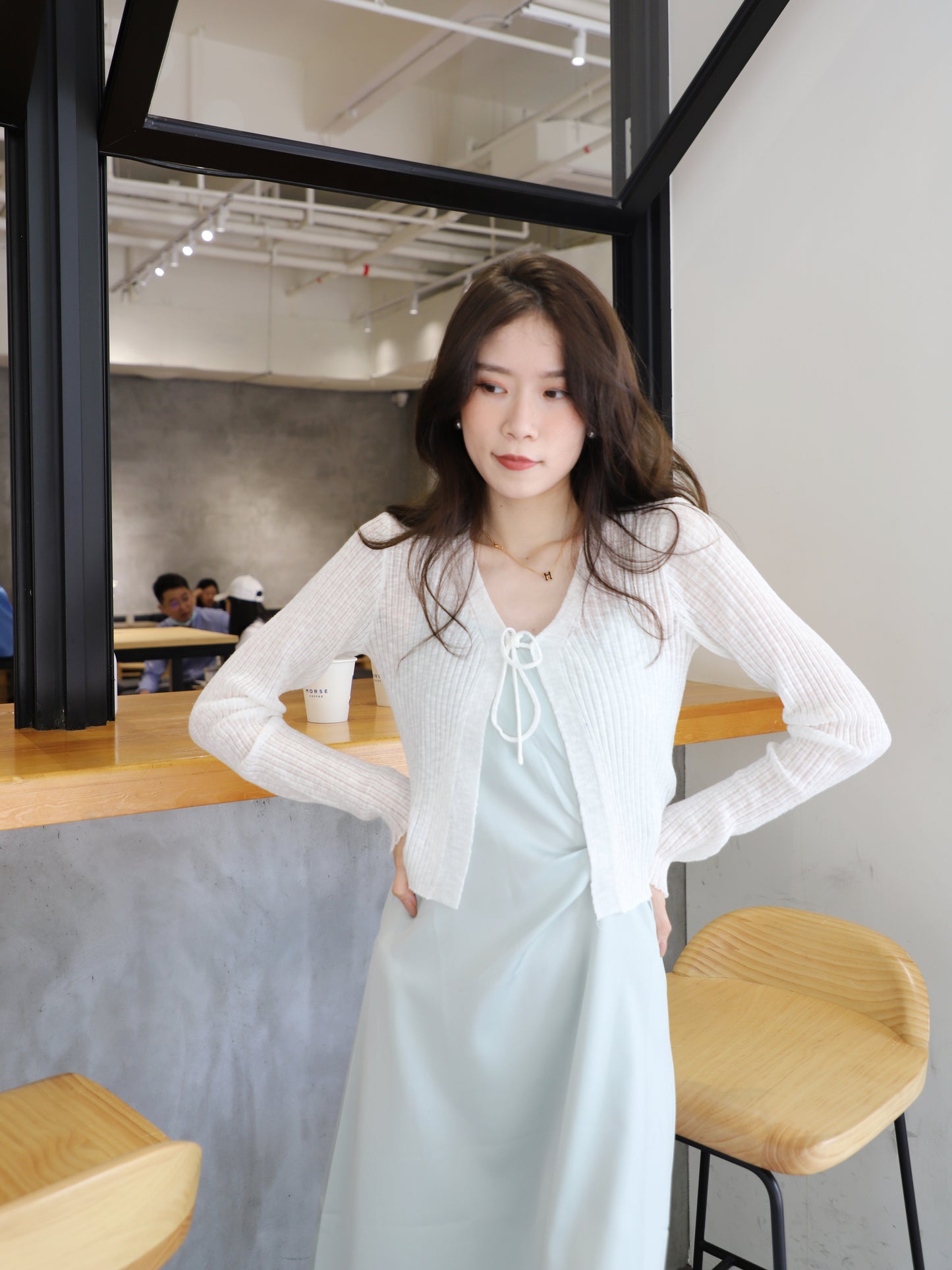 Small Knot Silk Maxi Dress