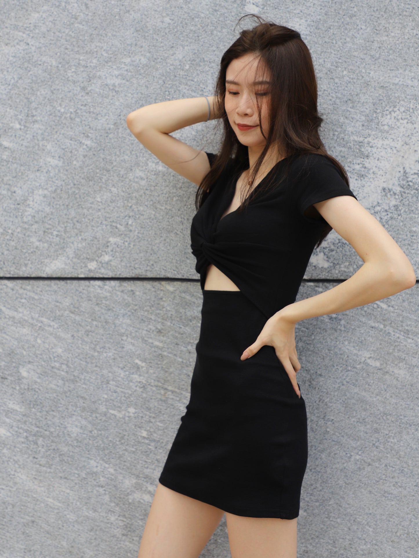 Chest Tied Mini Dress