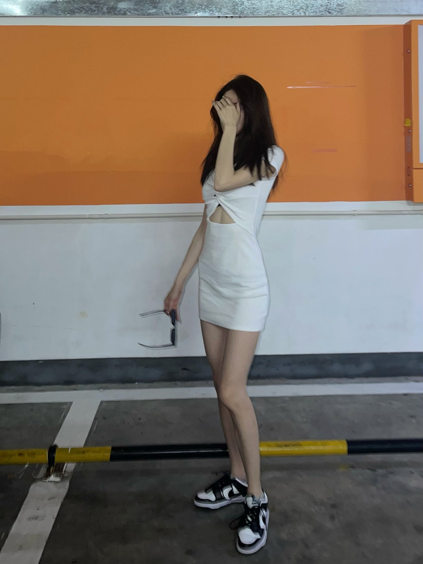 Chest Tied Mini Dress