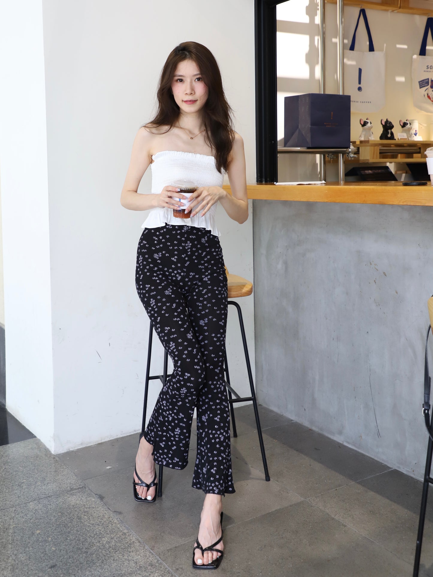 Floral Flare Pants