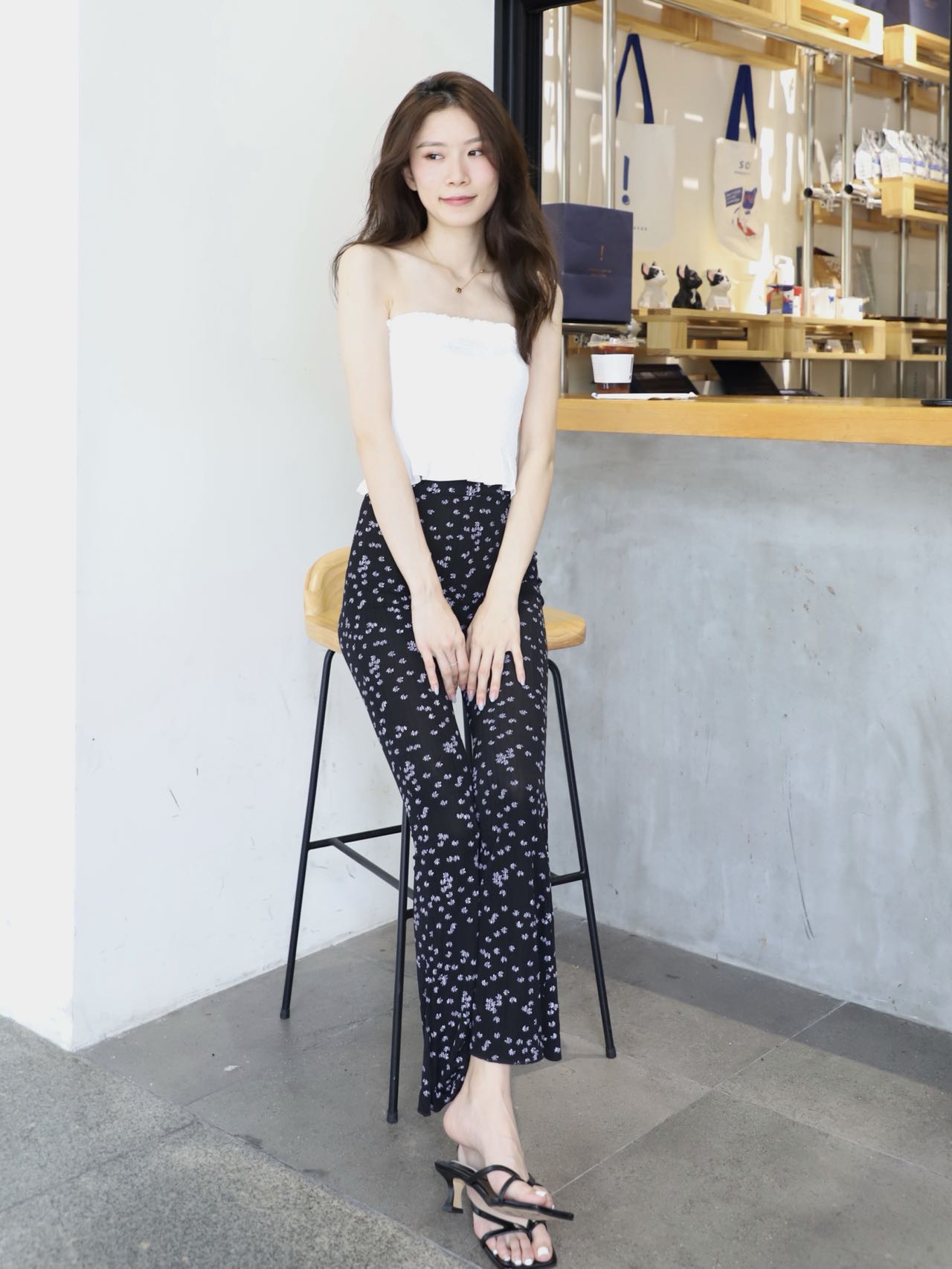 Floral Flare Pants