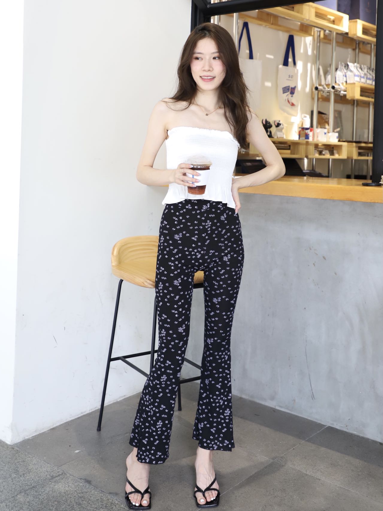 Floral Flare Pants