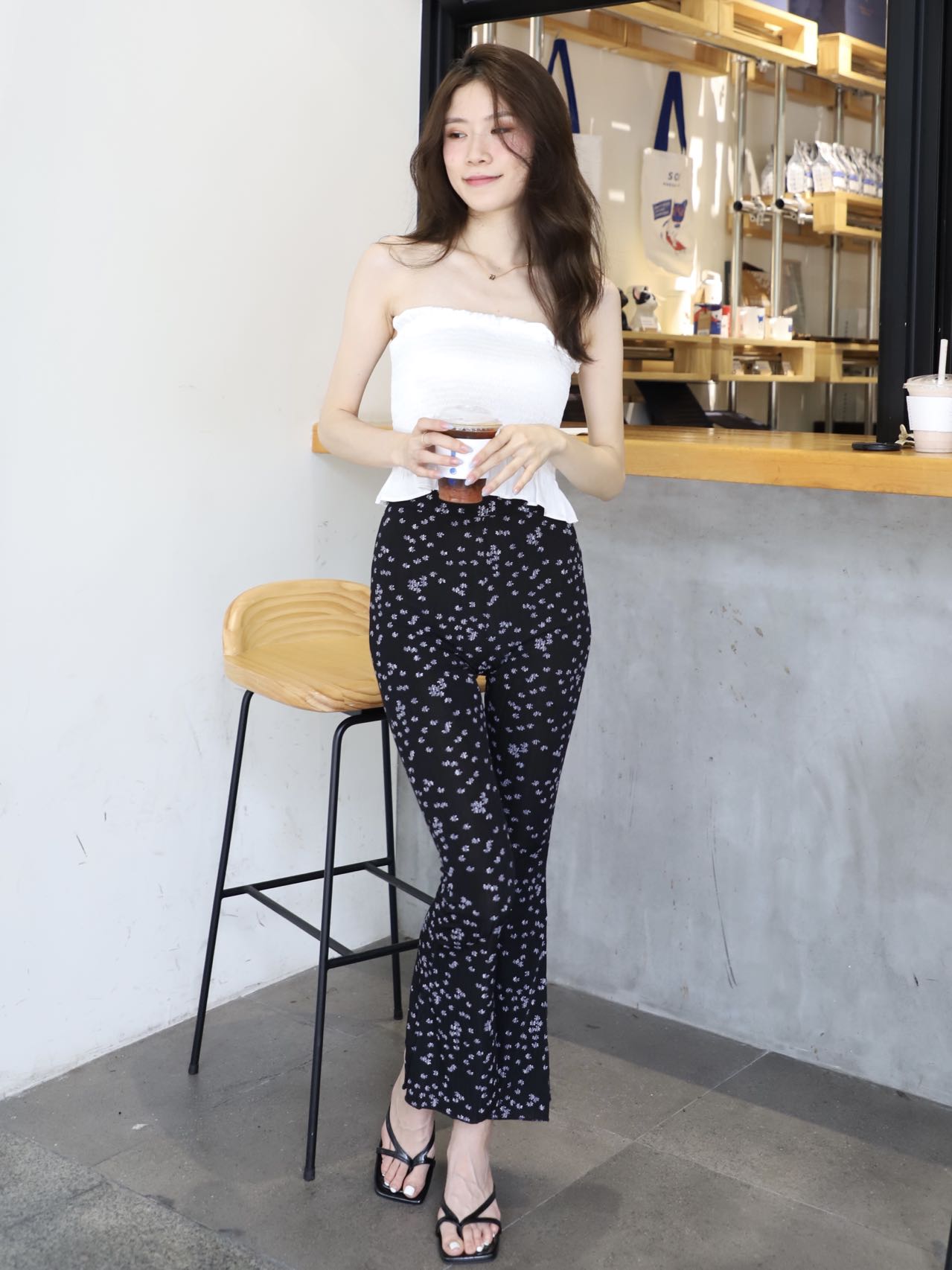 Floral Flare Pants