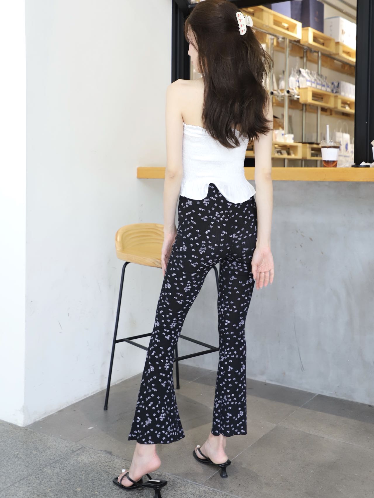 Floral Flare Pants