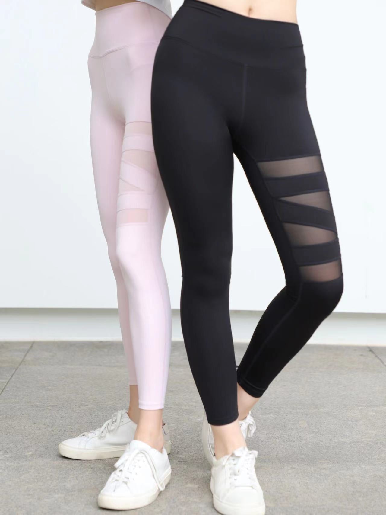 Solid White Non See Through Leggings Plain Simple High Waist Gym Yoga Pants  Booty Shaping Activewear Women Workout Clothing Fitness -  Hong Kong