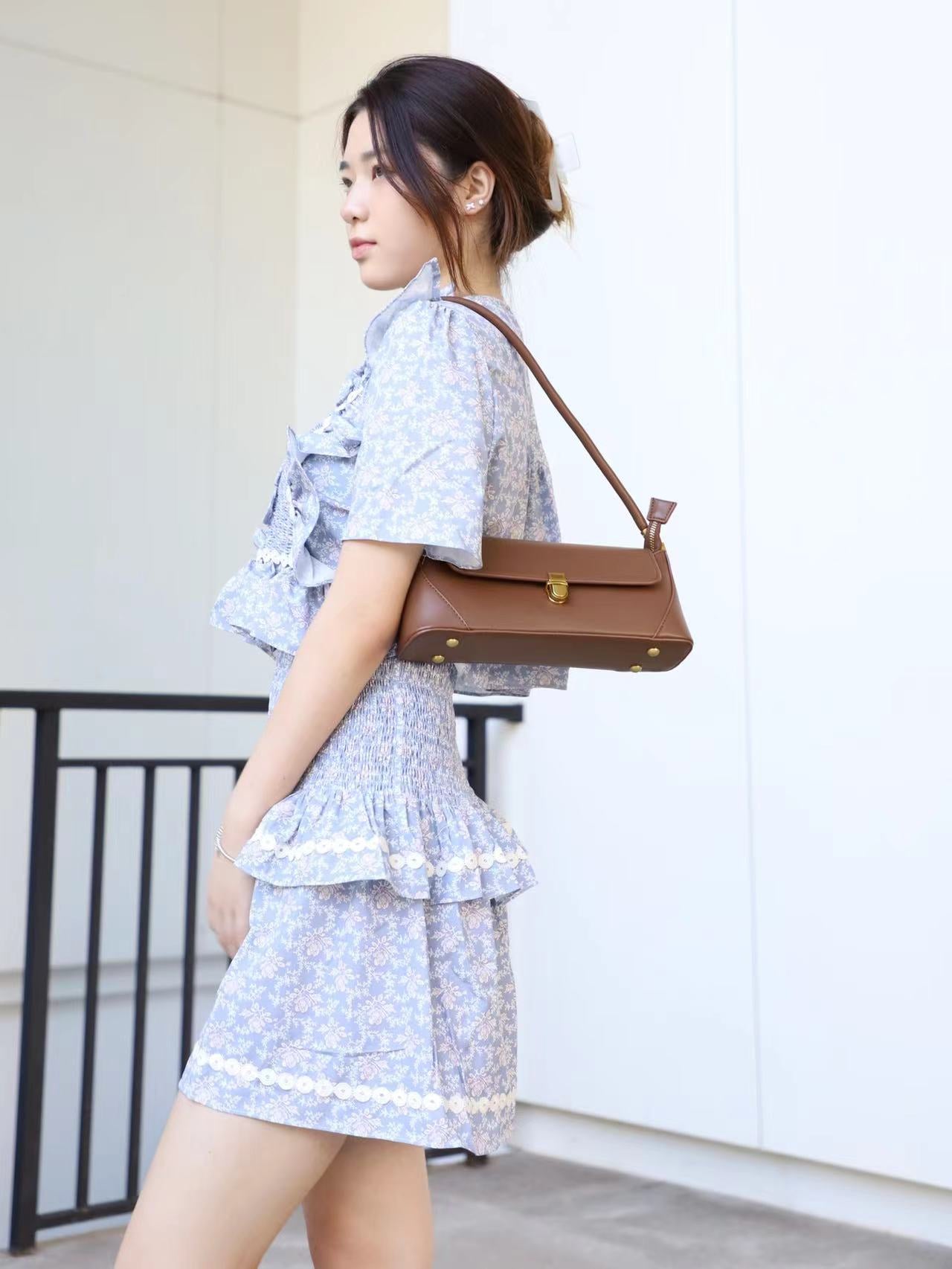 Brown Leather Shoulder Bag