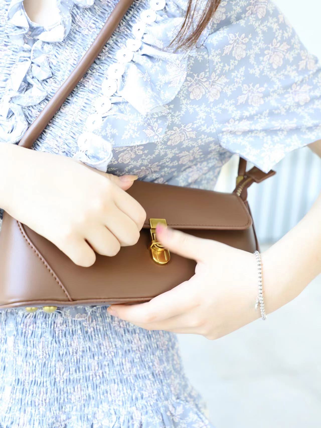 Brown Leather Shoulder Bag
