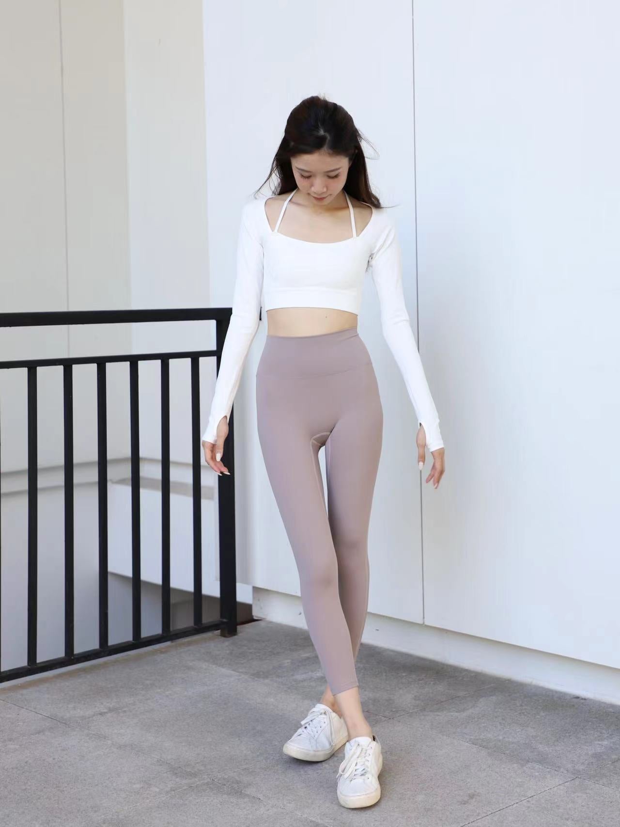 AS Active Long Sleeves with Strap Sports Bra