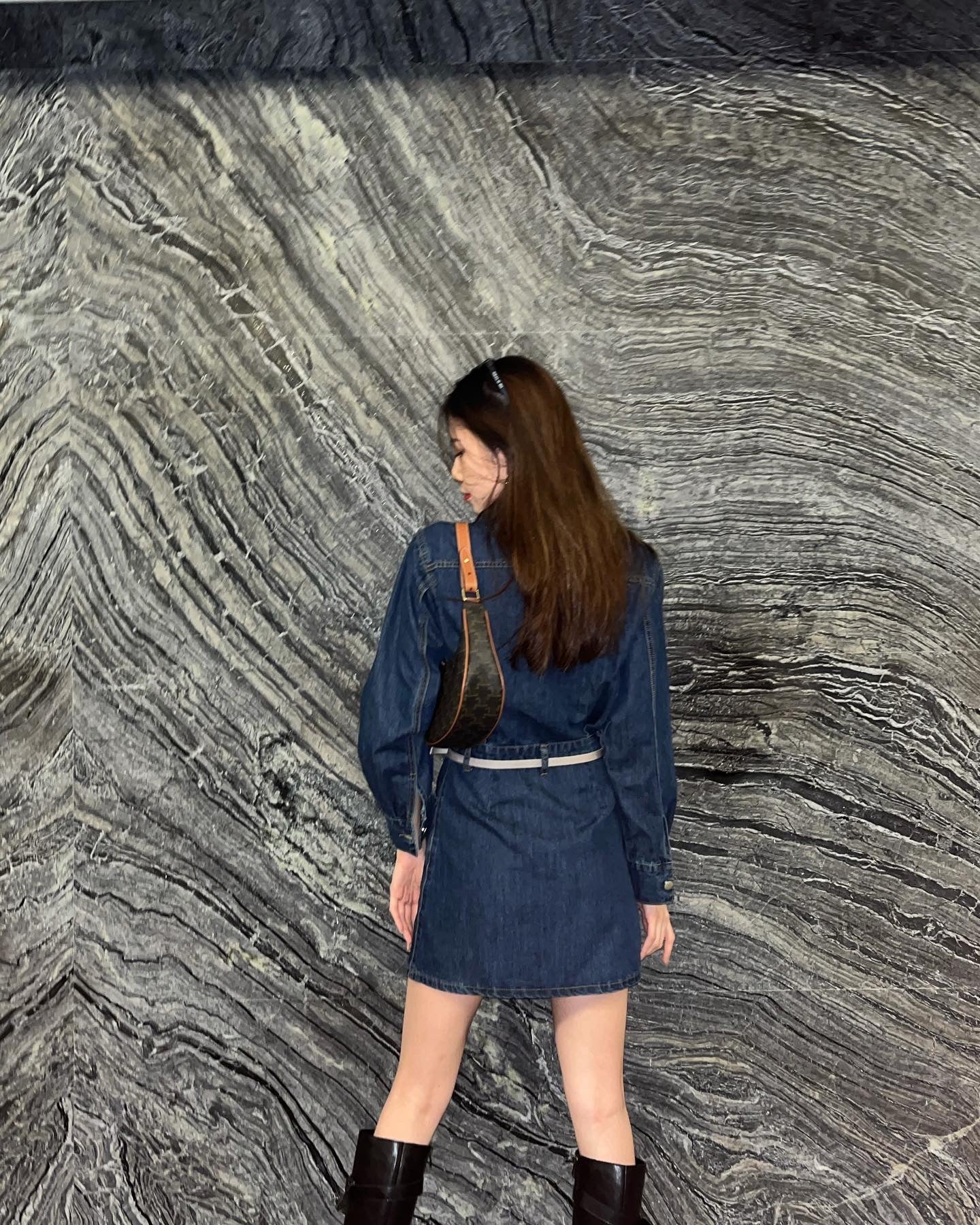 Mini Denim Vintage Dress