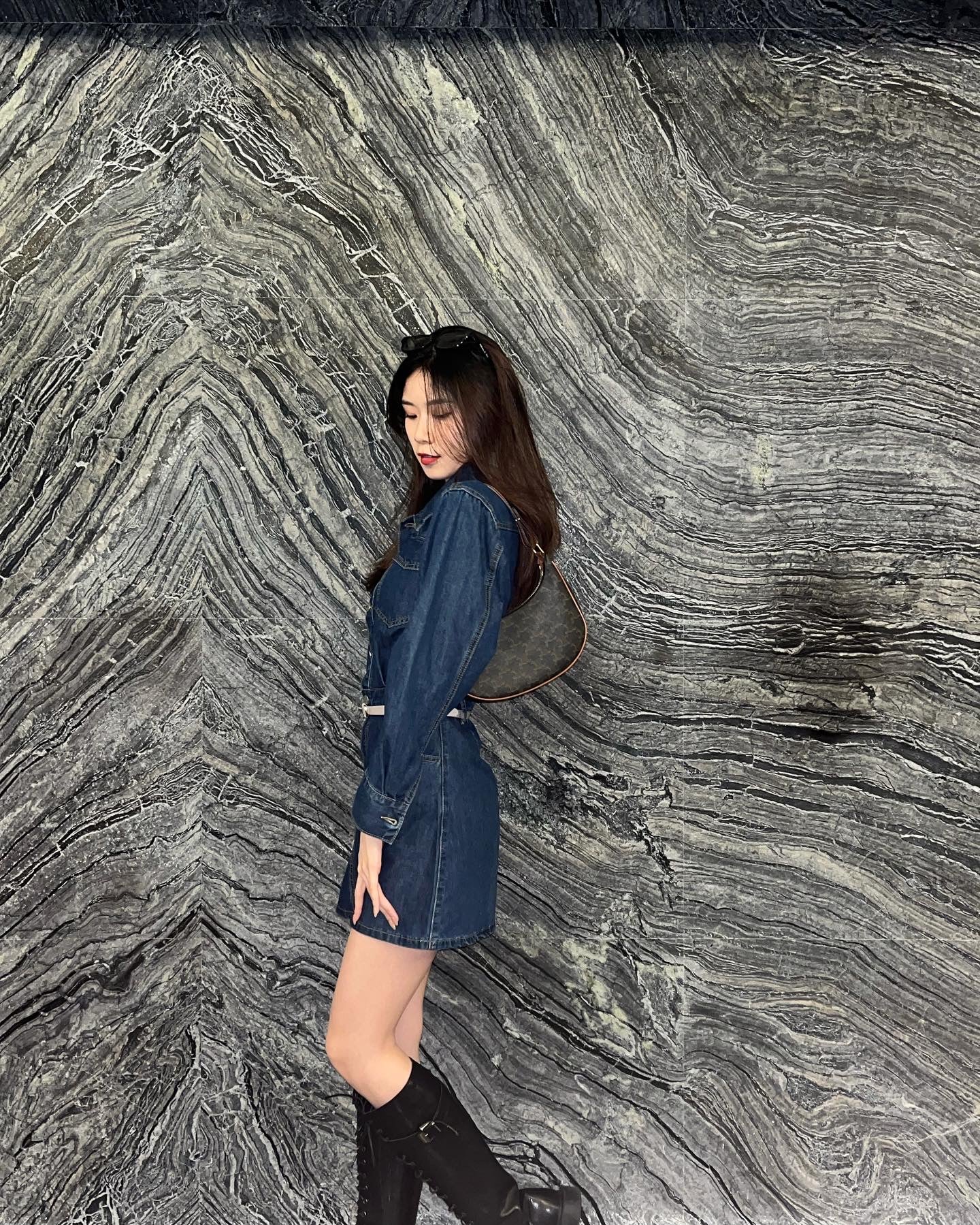 Mini Denim Vintage Dress