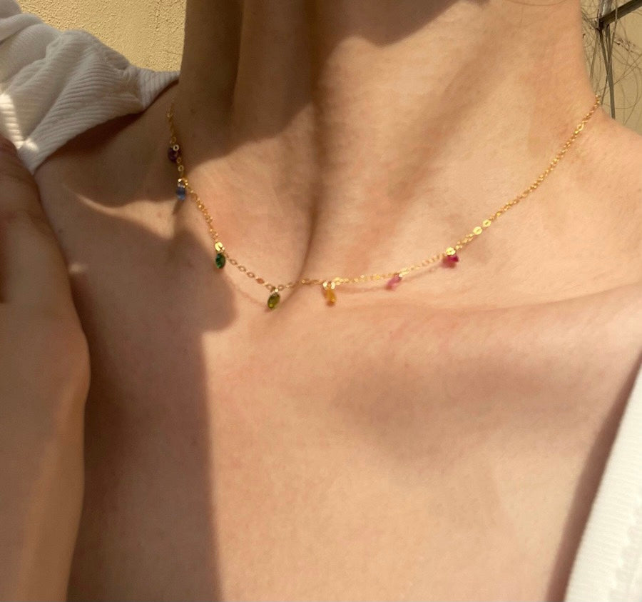 Rainbow Stone Necklace