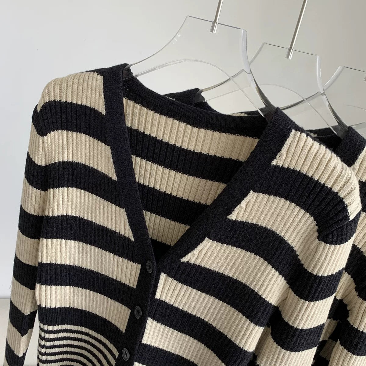 Up & Down Striped cardigan