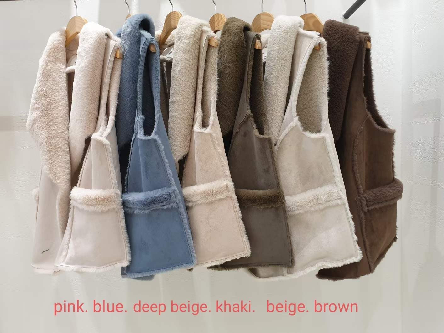 Mix Fur & Suede Vest