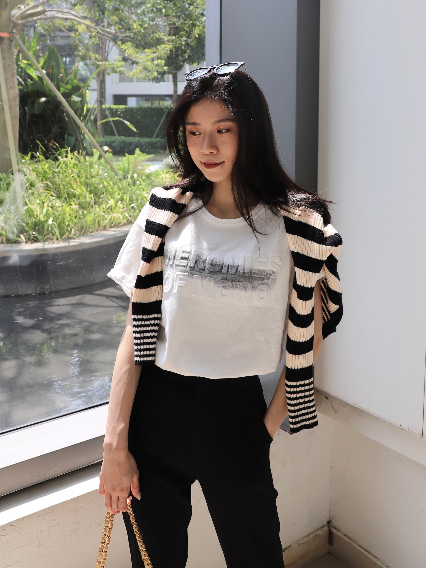 Up & Down Striped cardigan