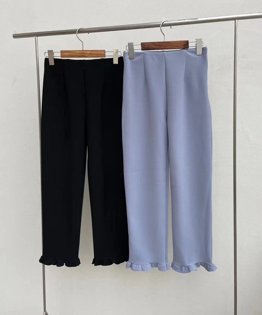 Petite Ruffles End Pants