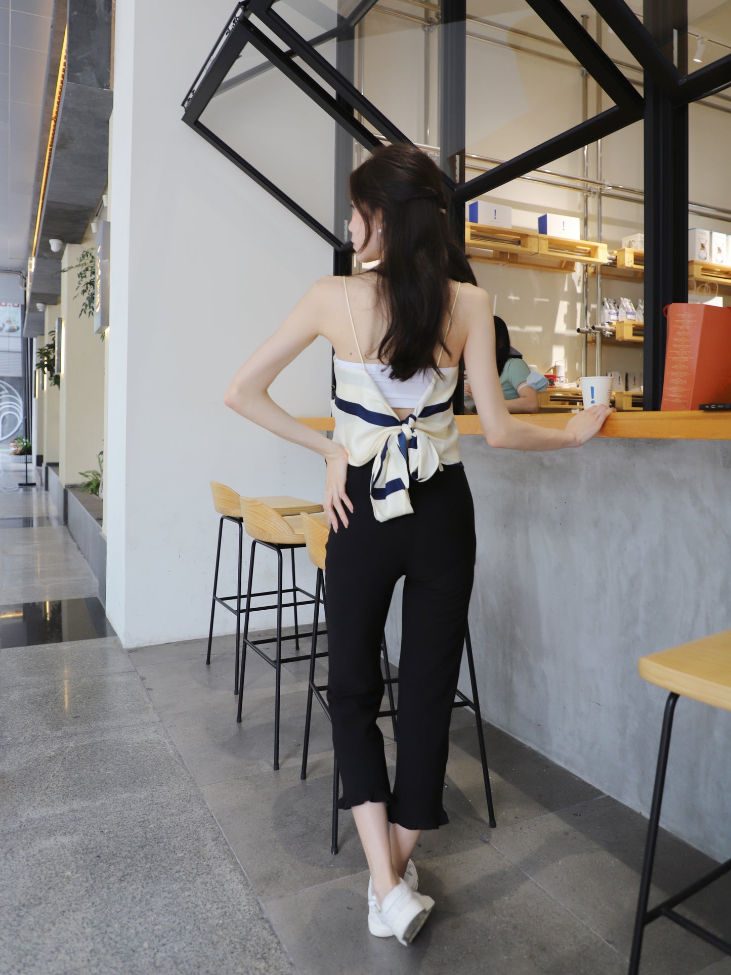 Petite Ruffles End Pants